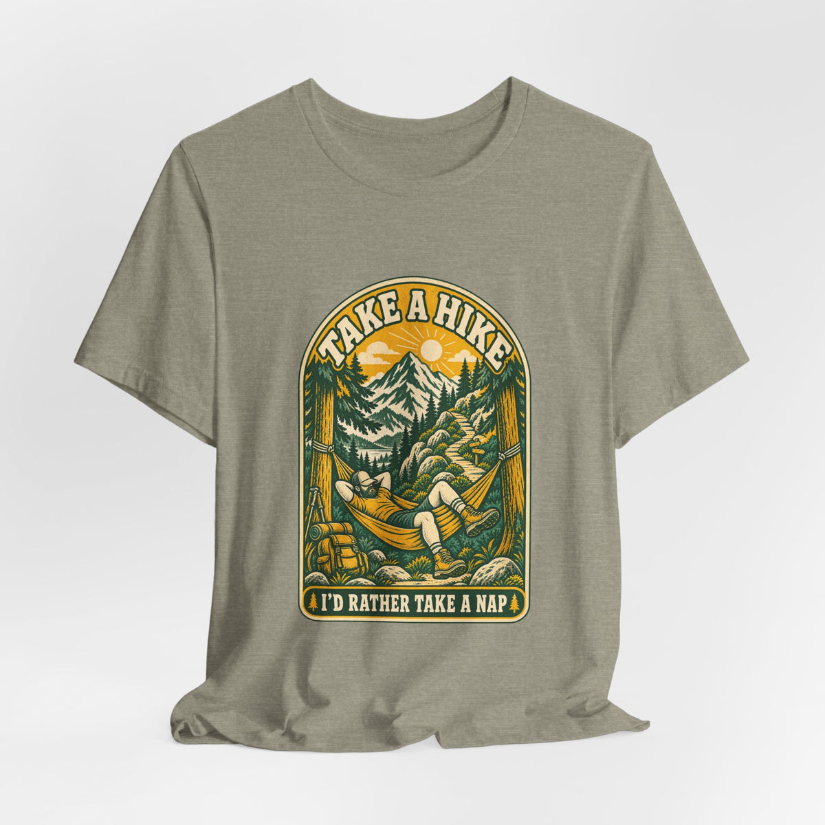 I'd Rather Take a Nap Vintage Hiking T-Shirt — Hammock Mountain Outdoors Tee