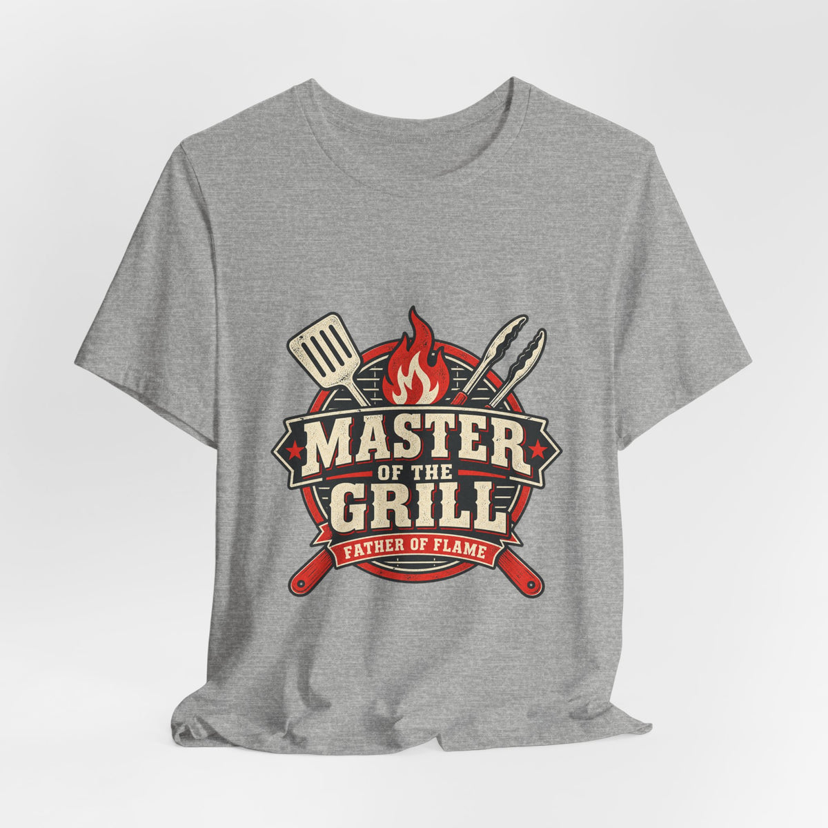 Master of the Grill T-Shirt, Father of Flame BBQ Tee for Grill Masters