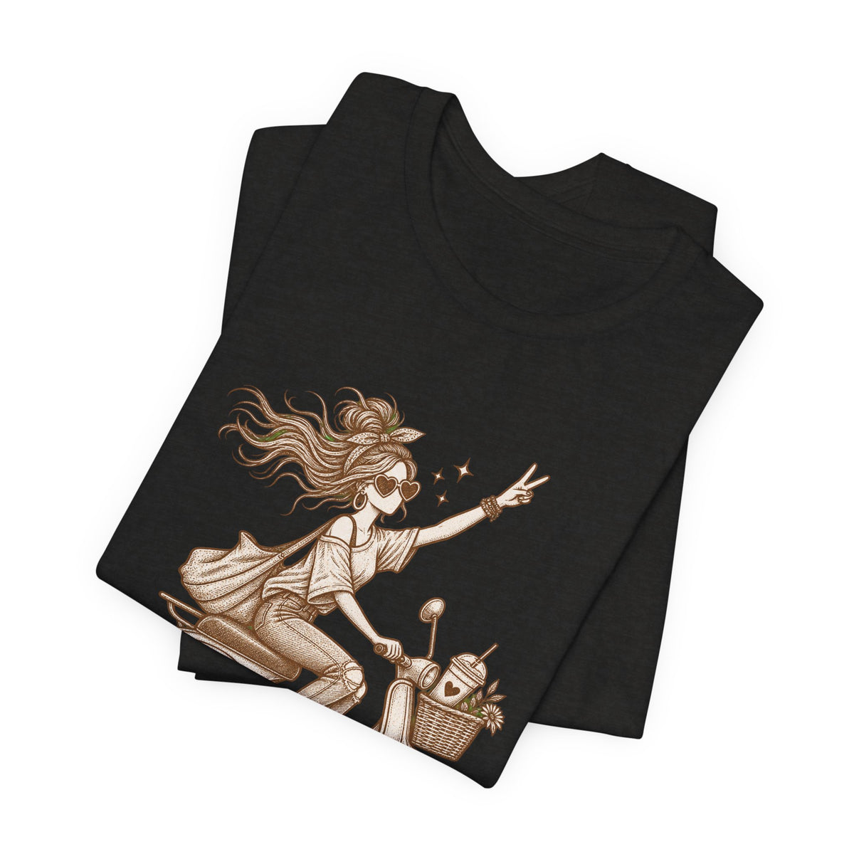 Off Duty Mom Scooter Graphic Tee — Relaxed 'Off Duty Mom' Mother's Day T‑Shirt
