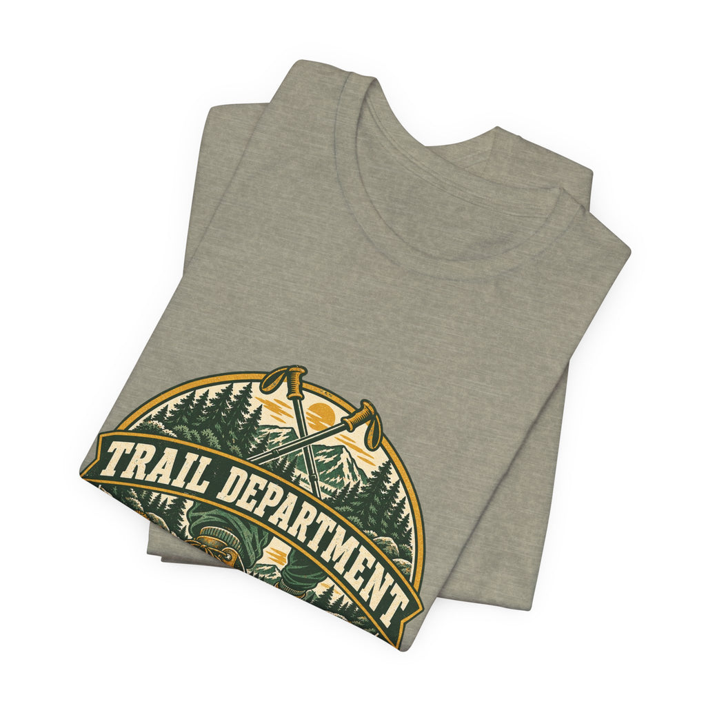 Trail Department Official Mud Inspector T-Shirt, Vintage Hiking Badge Tee