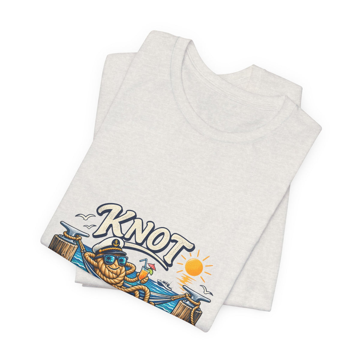 Knot Working Today Nautical T-Shirt — Funny Relaxed Sailor Beach Design