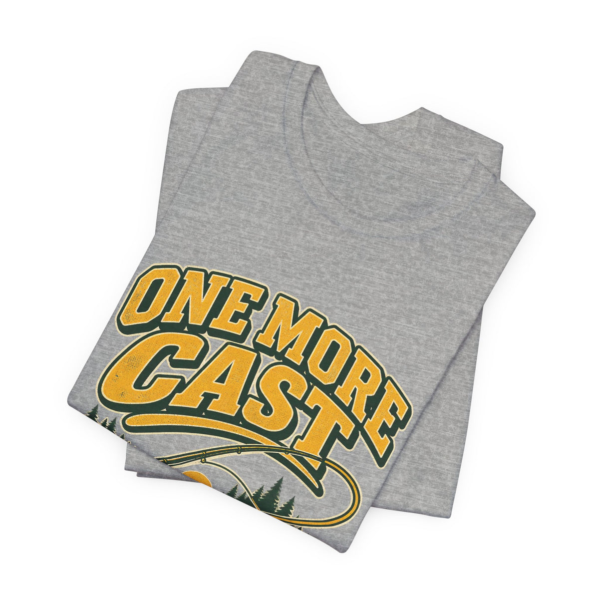 One More Cast Fishing T-Shirt — Vintage Angler Lake Tee