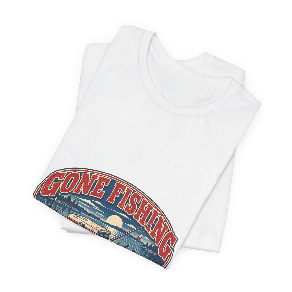Gone Fishing T-Shirt — Back When the Cooler Is Empty Vintage Fishing Tee