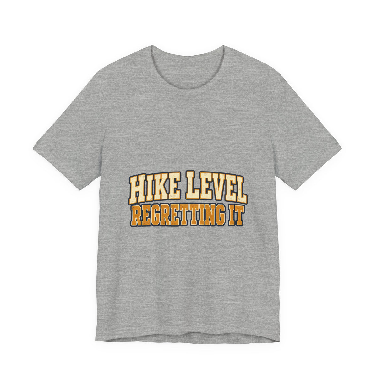 Hike Level: Regretting It T-Shirt — Funny Vintage Hiking Tee