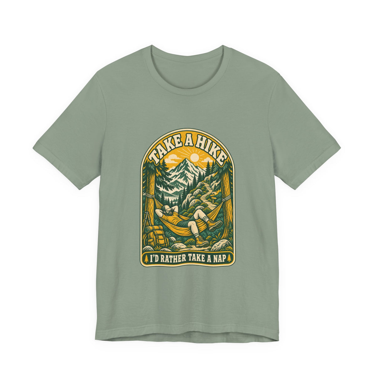 I'd Rather Take a Nap Vintage Hiking T-Shirt — Hammock Mountain Outdoors Tee