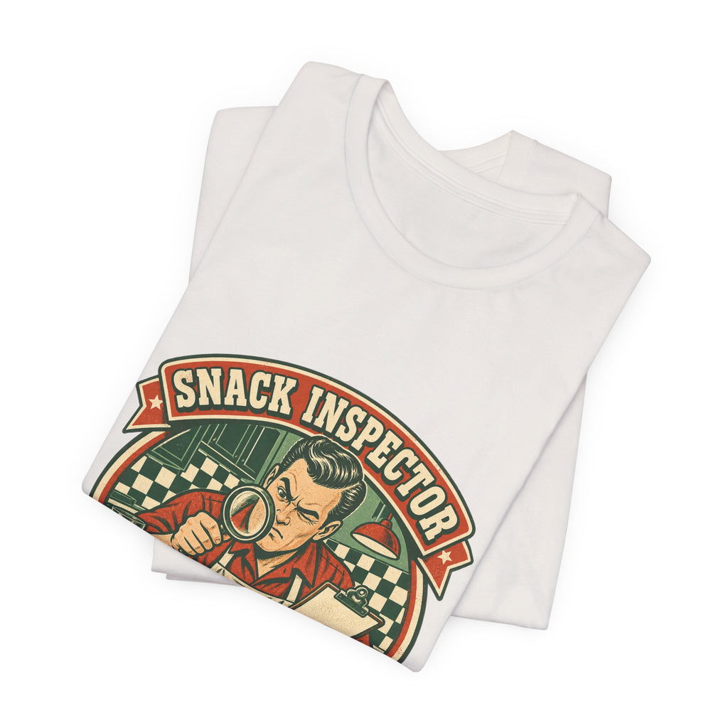 Snack Inspector Husband Approved T-Shirt – Vintage Food Detective Humor Tee
