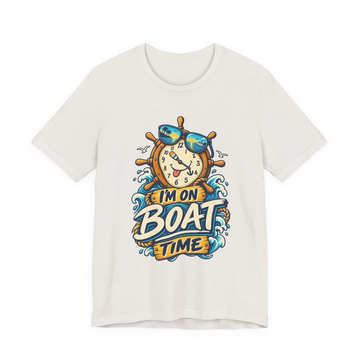 I'm on Boat Time T-Shirt — Funny Nautical Vintage Boating Design