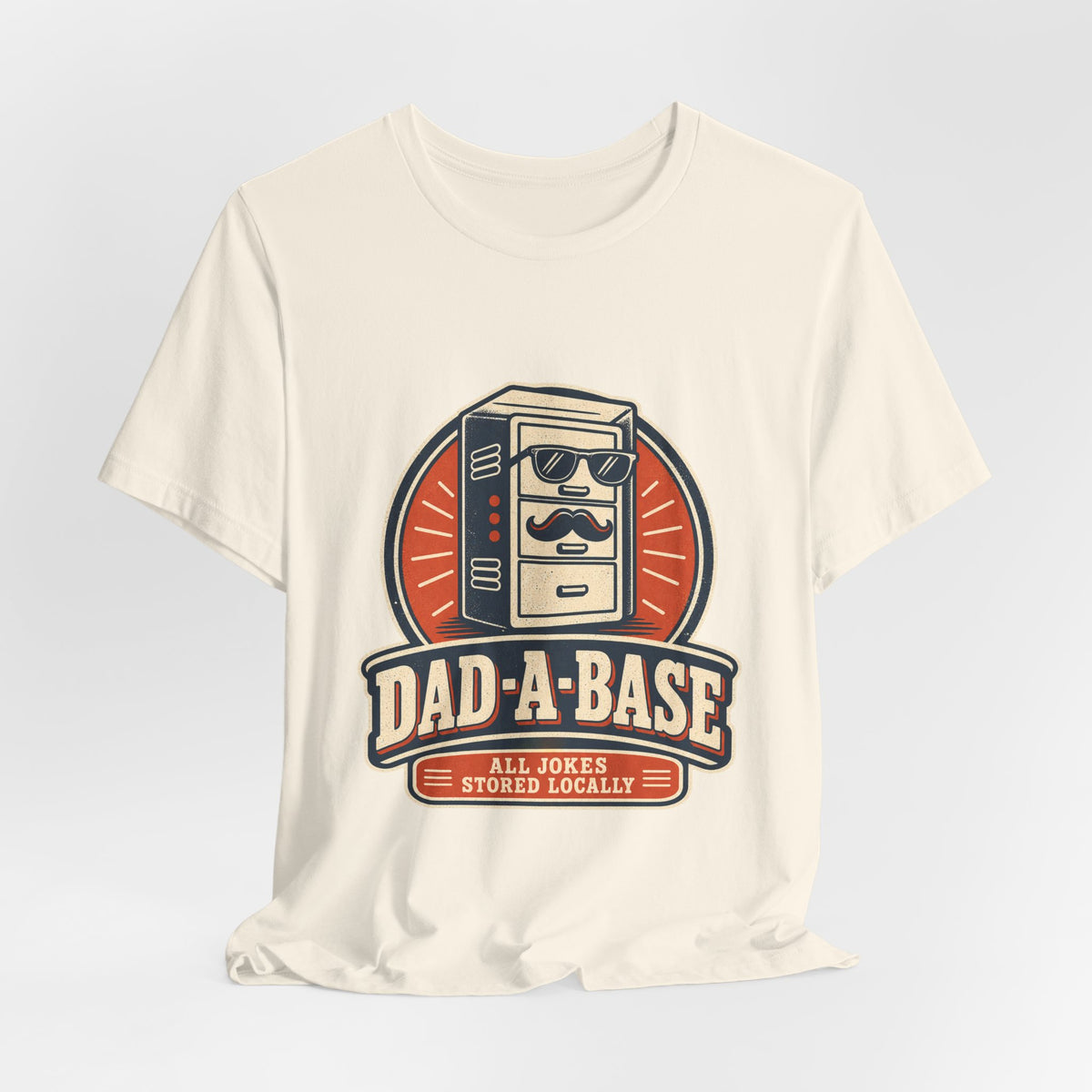 Dad-A-Base T-Shirt, Funny Dad Joke Database Tee, Cool Vintage Father’s Day Gift