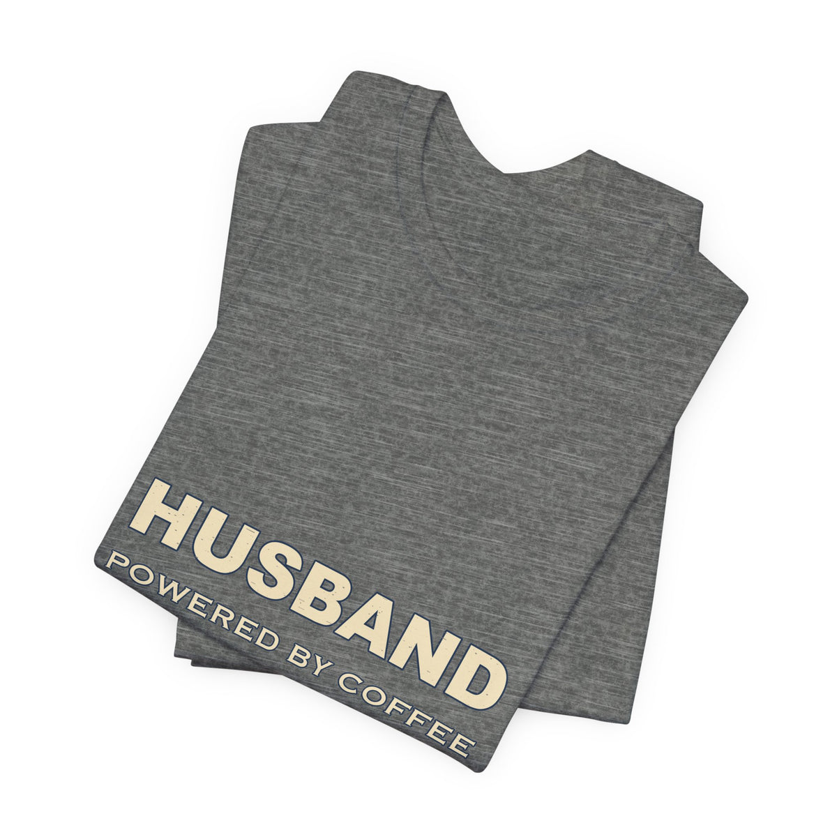 Husband Powered by Coffee T-Shirt — Directed by Wife Retro Couple Humor Tee