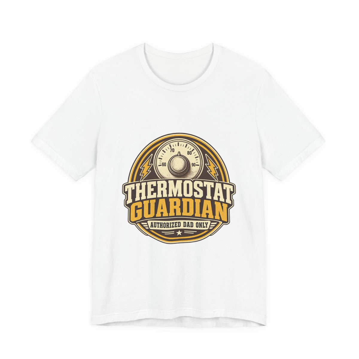 Thermostat Guardian Authorized Dad Only Vintage Dad T-Shirt