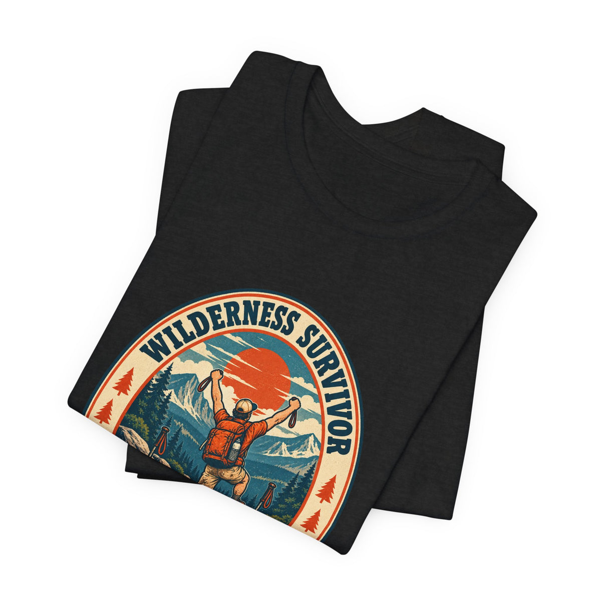 Wilderness Survivor T-Shirt — One Short Hike Vintage Mountain Hiking Tee