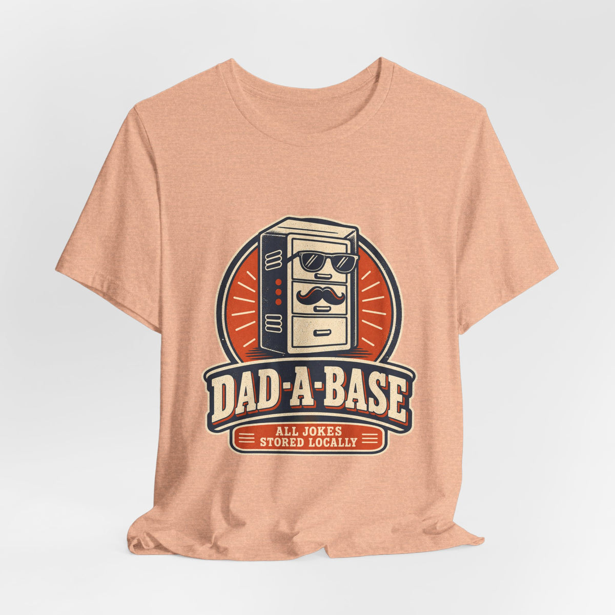 Dad-A-Base T-Shirt, Funny Dad Joke Database Tee, Cool Vintage Father’s Day Gift