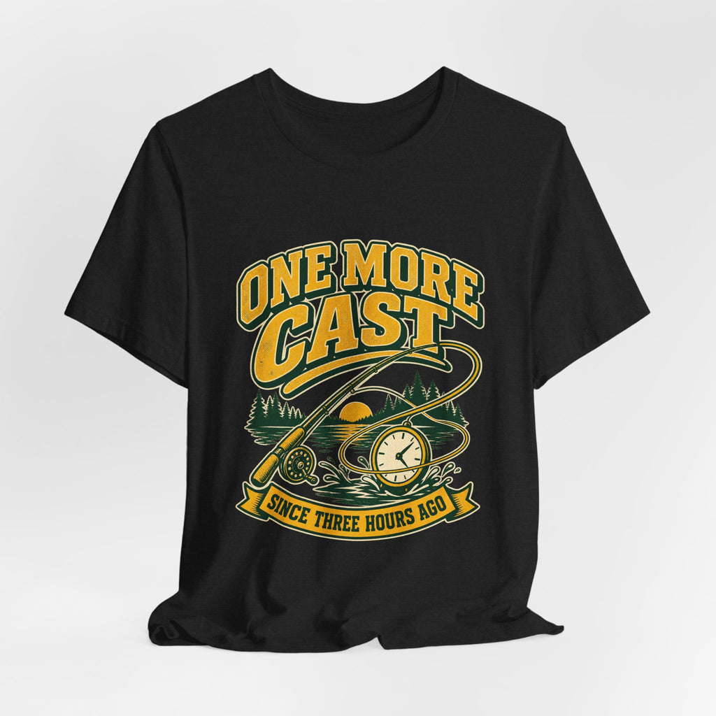 One More Cast Fishing T-Shirt — Vintage Angler Lake Tee