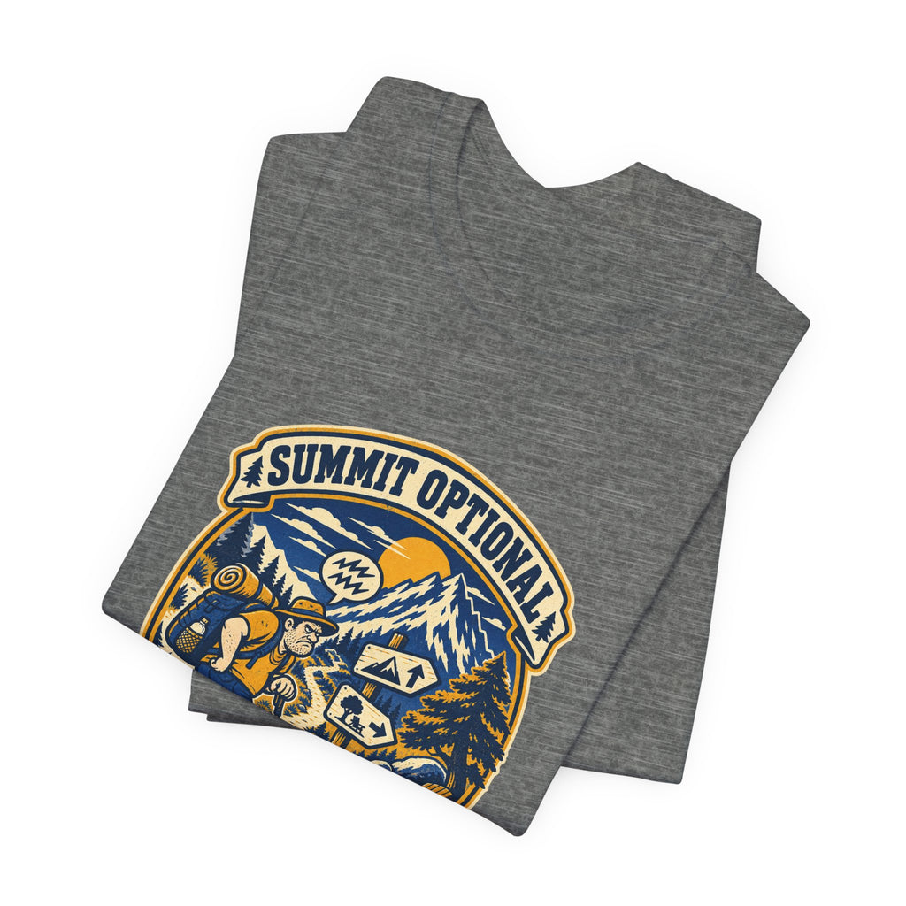 Summit Optional Complaining Mandatory T-Shirt — Funny Vintage Hiking Mountain Tee