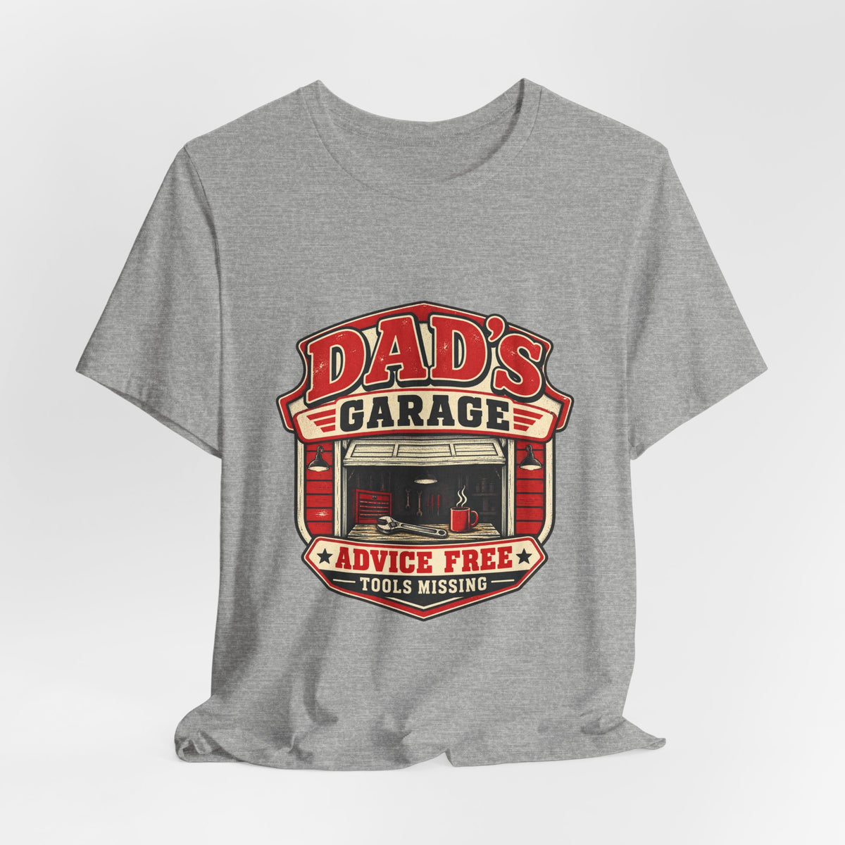 Dad’s Garage T-Shirt — Advice Free, Tools Missing Vintage Mechanic Tee