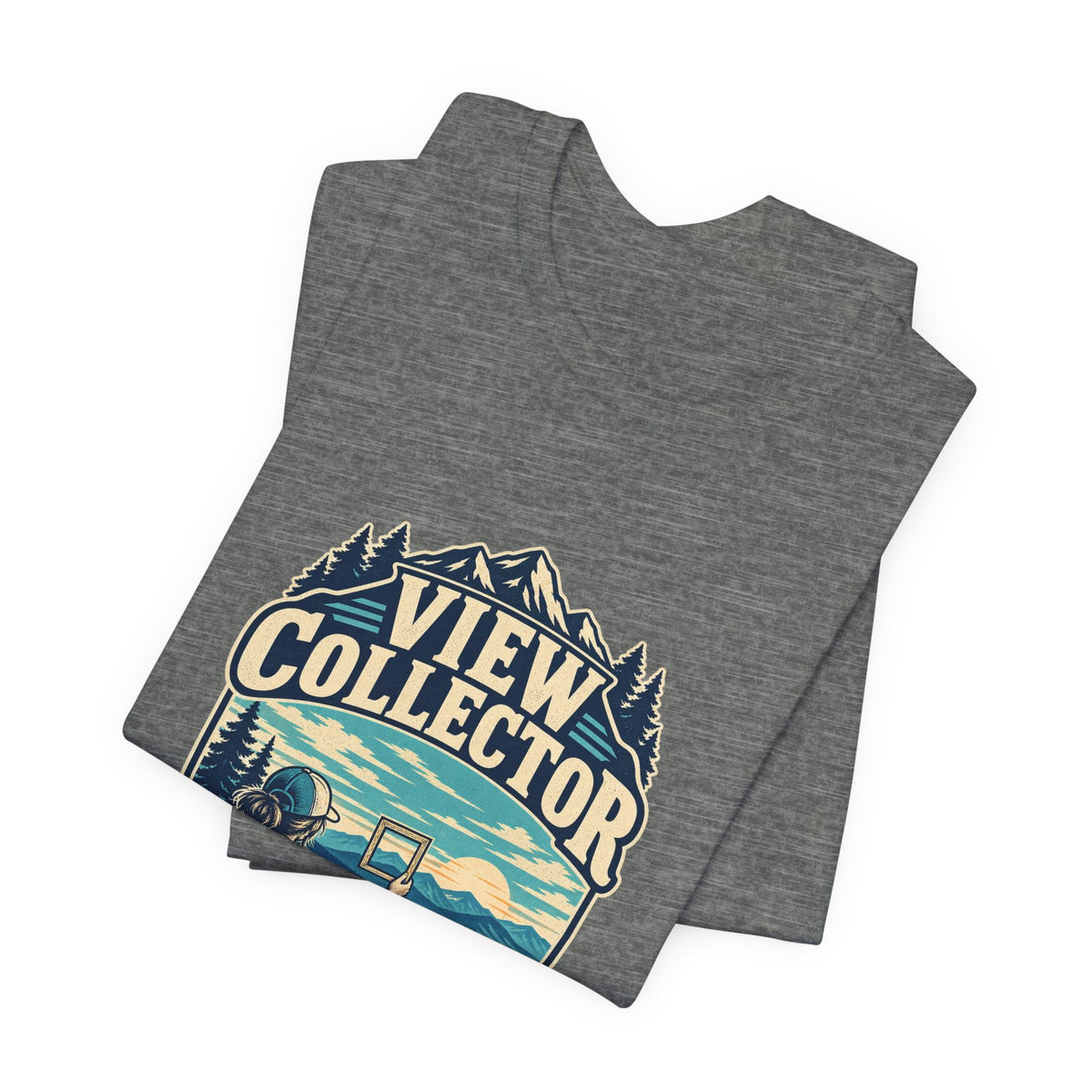 View Collector T-Shirt — No Storage Limit Mountain Lake Hiking Photographer Tee