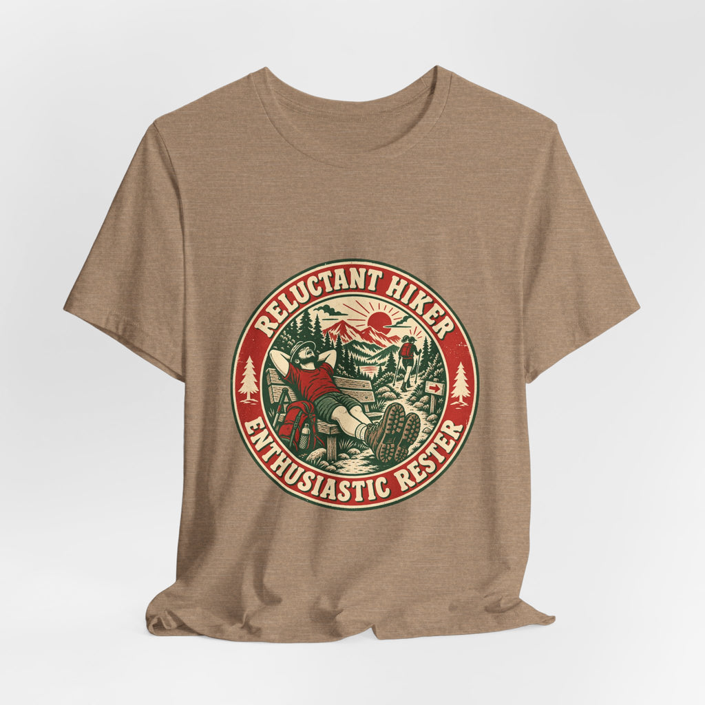 Reluctant Hiker T-Shirt — Enthusiastic Rest Vintage Hiking Tee