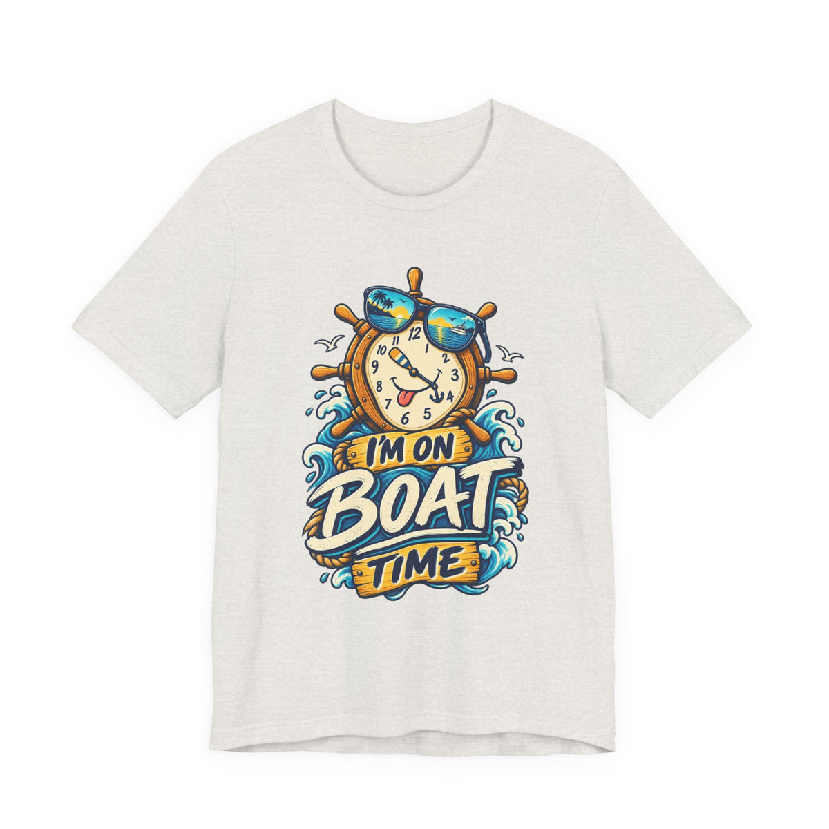 I'm on Boat Time T-Shirt — Funny Nautical Vintage Boating Design