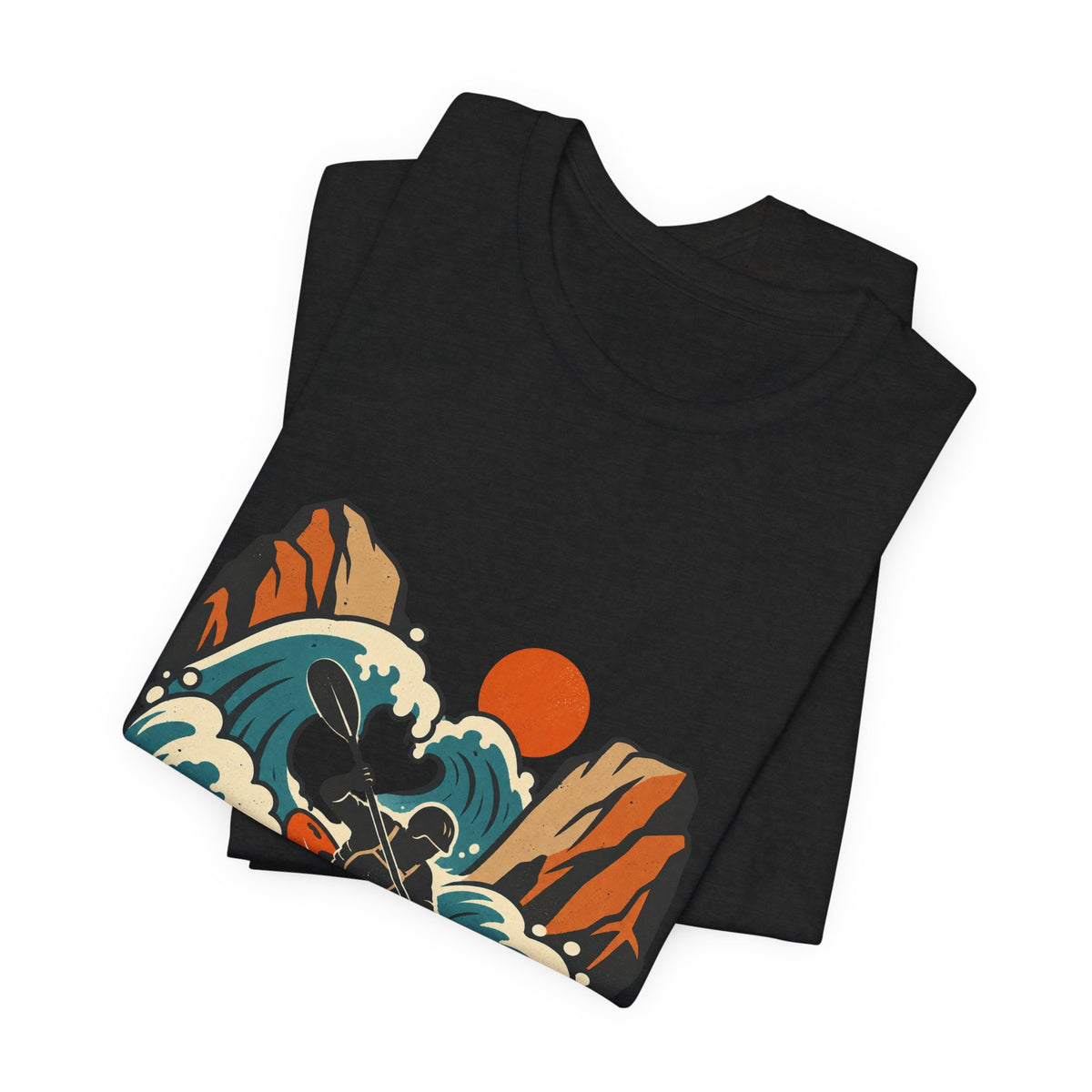 Vintage Whitewater Kayak T-Shirt — Retro Paddler Adventure Design