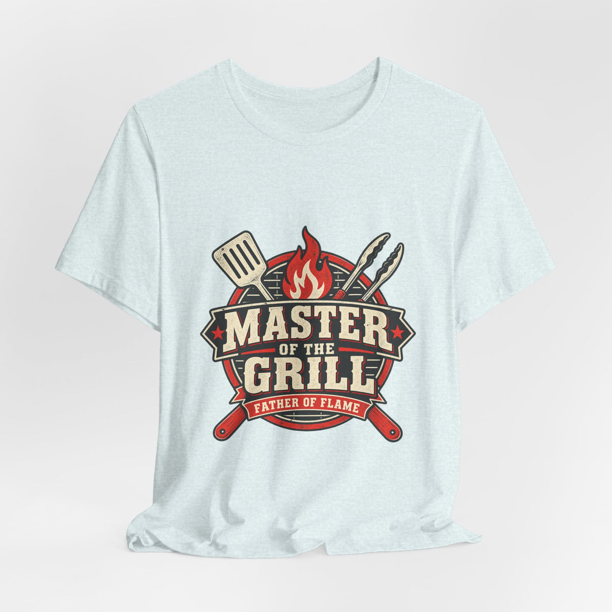 Master of the Grill T-Shirt, Father of Flame BBQ Tee for Grill Masters