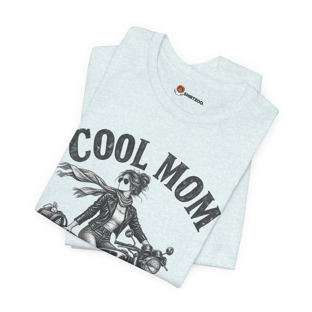 Cool Mom Motorcycle T-Shirt — 'loud pipes, quiet nights.' Biker Mom Tee