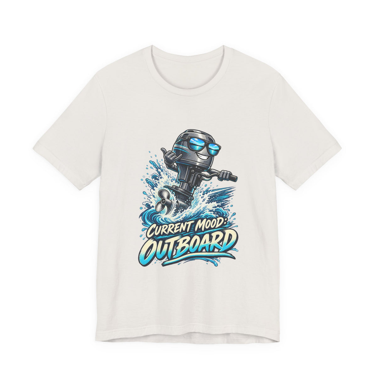 Current Mood: Outboard T-Shirt — Funny Boating and Outboard Motor Graphic Tee