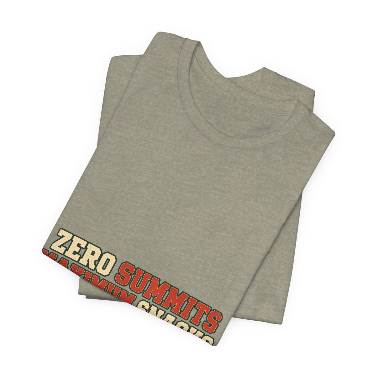 Zero Summits Maximum Snacks T-Shirt – Funny Vintage Hiking Adventure Tee