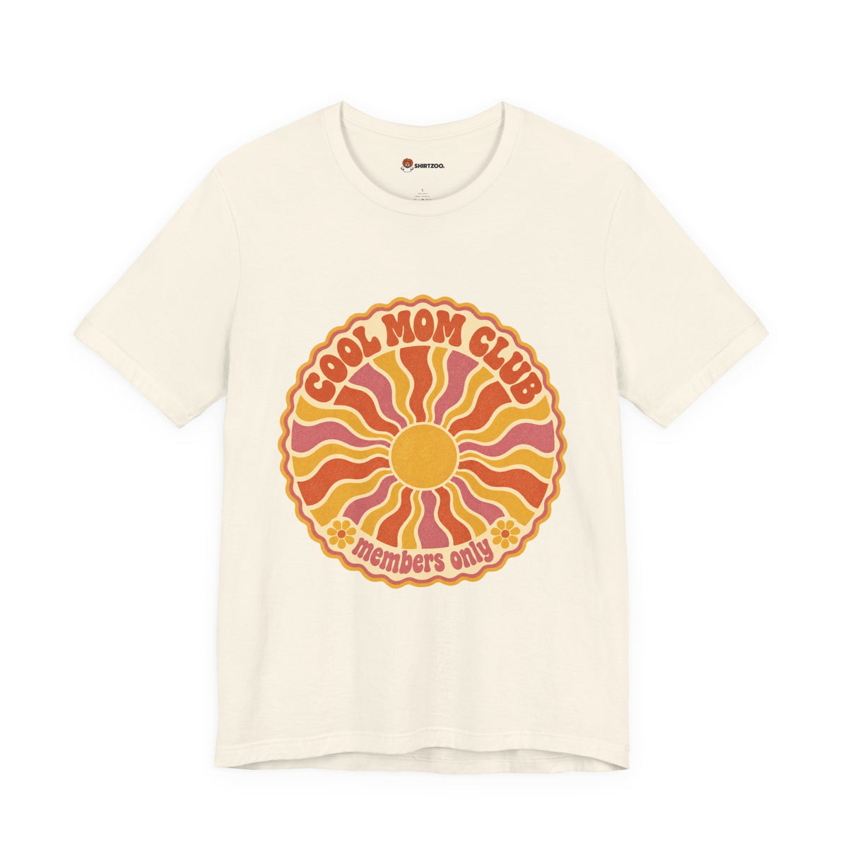 Cool Mom Club Tee — Retro Sun Graphic "Members Only" Mother's Day Shirt