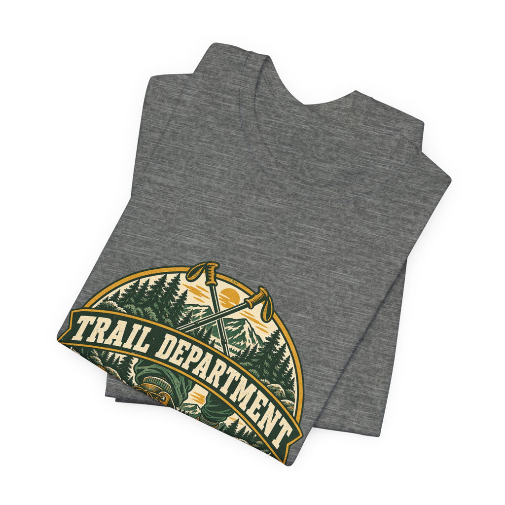 Trail Department Official Mud Inspector T-Shirt, Vintage Hiking Badge Tee