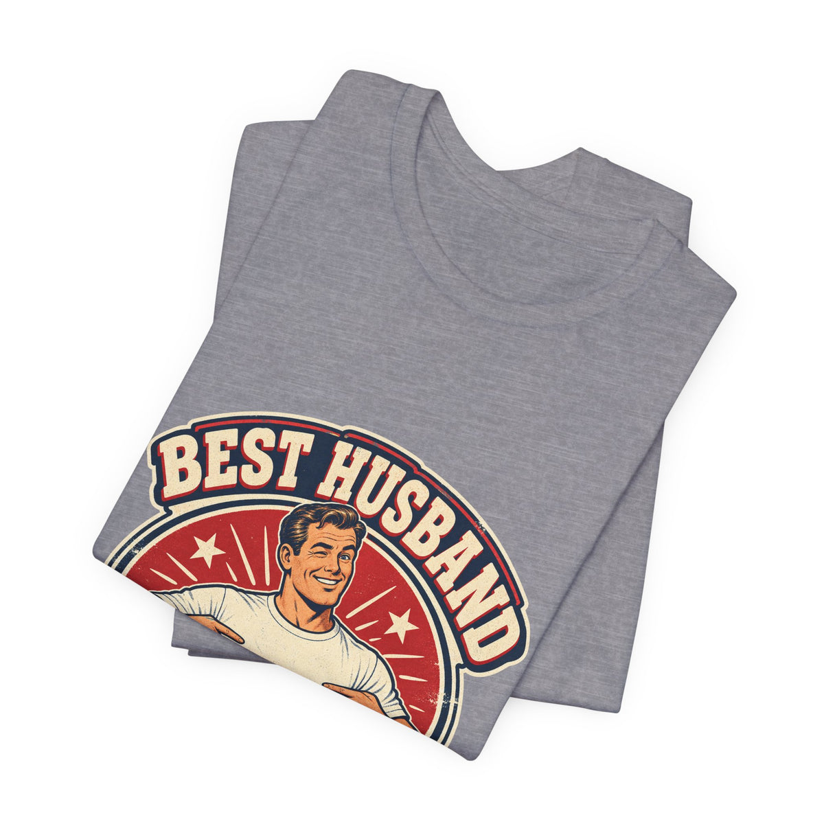 Best Husband Vintage T-Shirt — Funny Retro Husband Pride Design