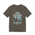 Outdoor Office T-Shirt — Open Air Closed Email Vintage Hiking and Mountain Adventure Tee