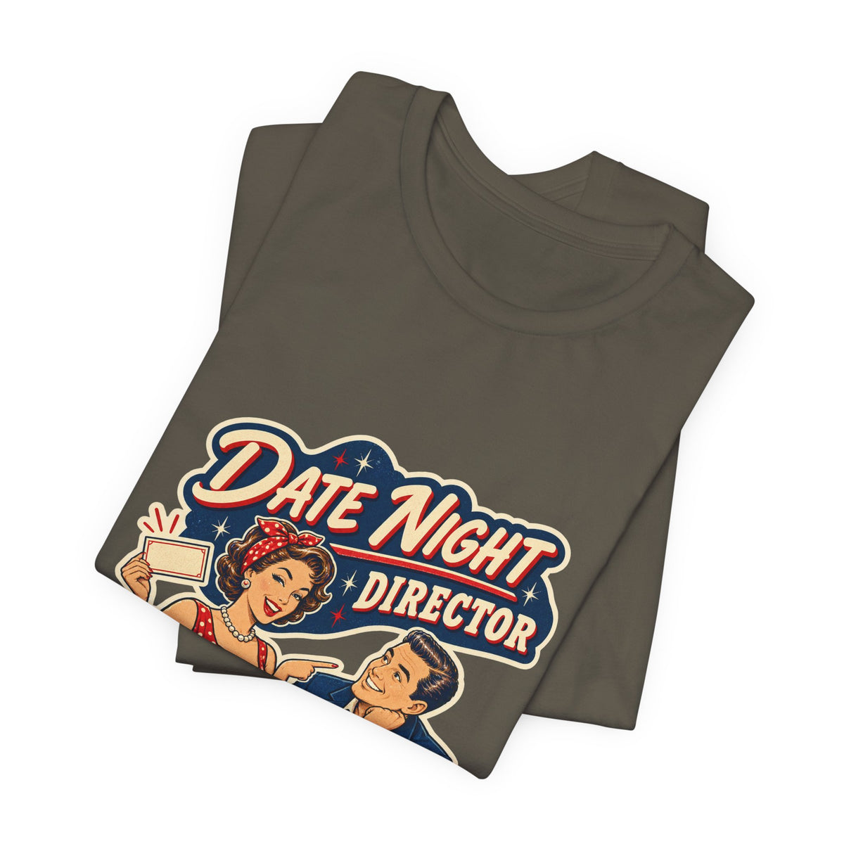 Date Night Director T-Shirt — Reservations Confirmed Retro Couple Dinner Date Tee