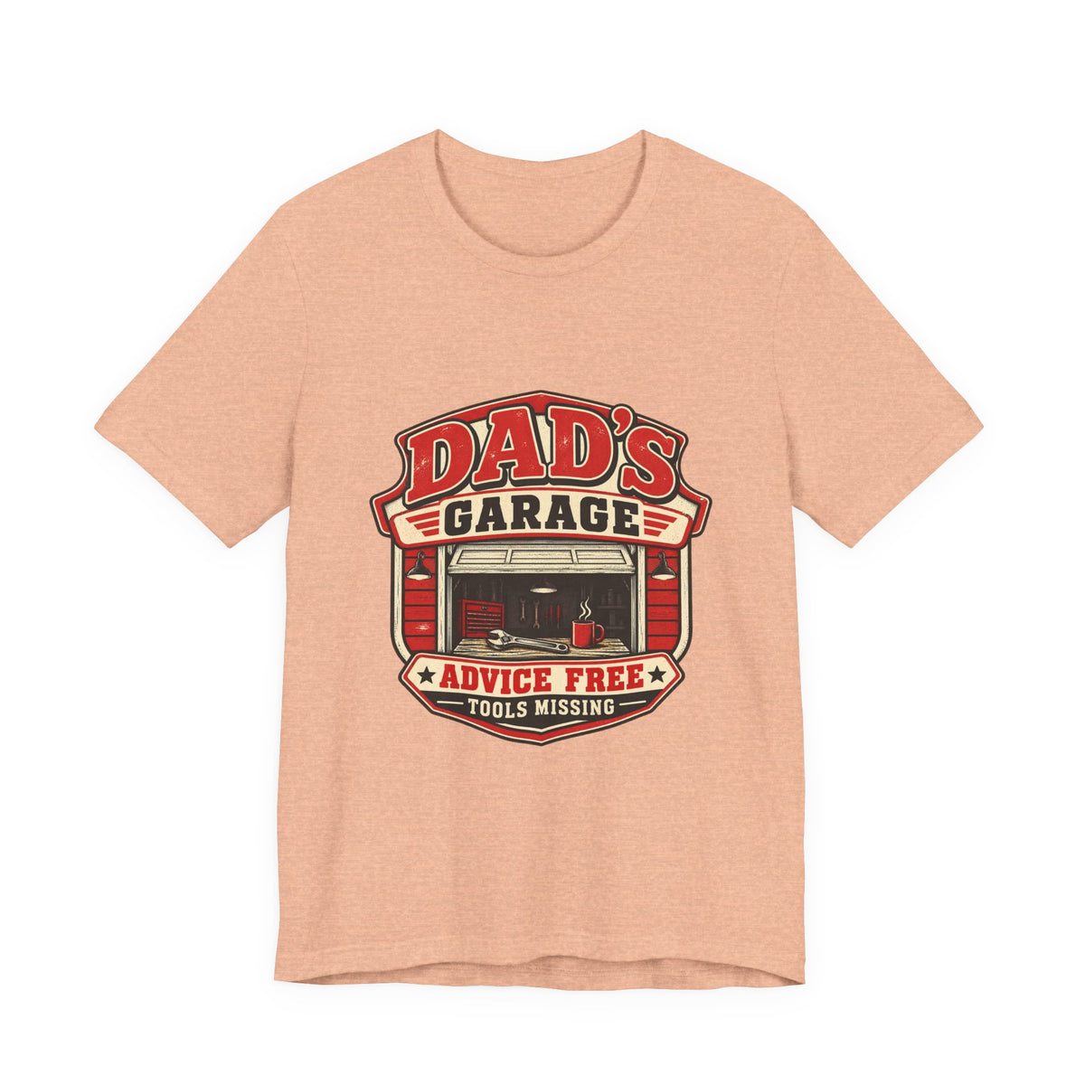 Dad’s Garage T-Shirt — Advice Free, Tools Missing Vintage Mechanic Tee