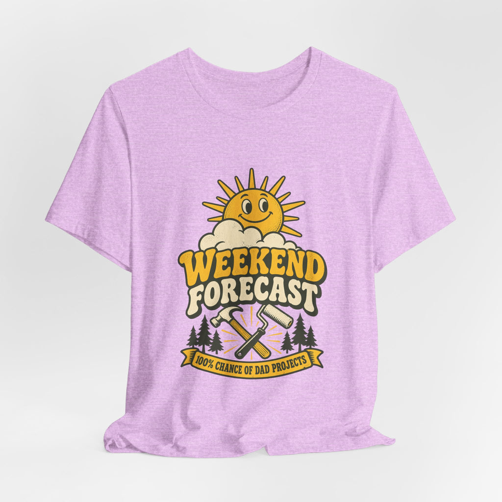 Weekend Forecast Dad Projects T-Shirt – Funny Vintage DIY Dad Tee