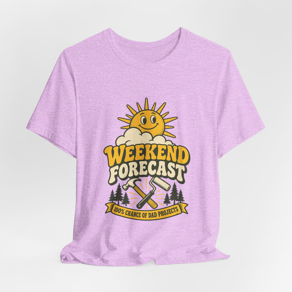 Weekend Forecast Dad Projects T-Shirt – Funny Vintage DIY Dad Tee