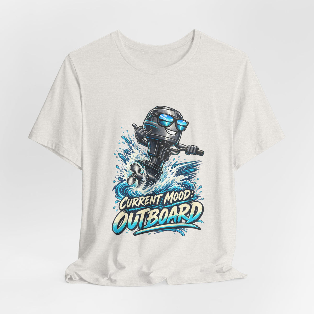 Current Mood: Outboard T-Shirt — Funny Boating and Outboard Motor Graphic Tee