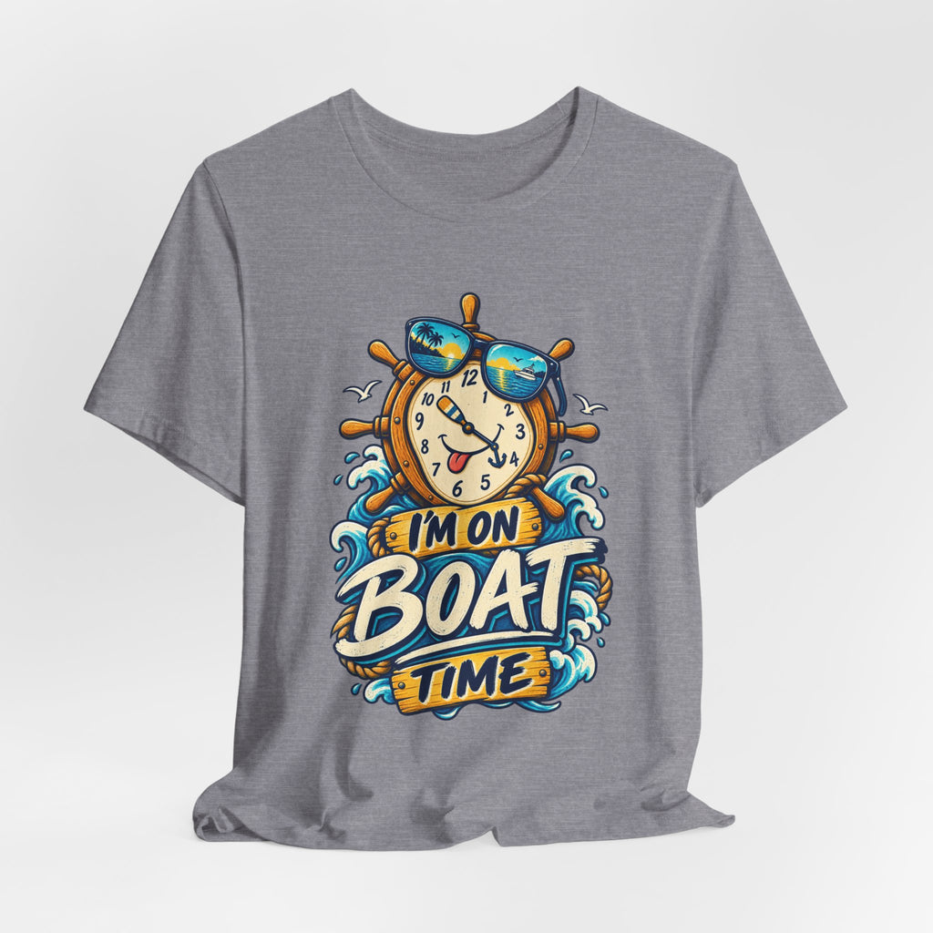 I'm on Boat Time T-Shirt — Funny Nautical Vintage Boating Design