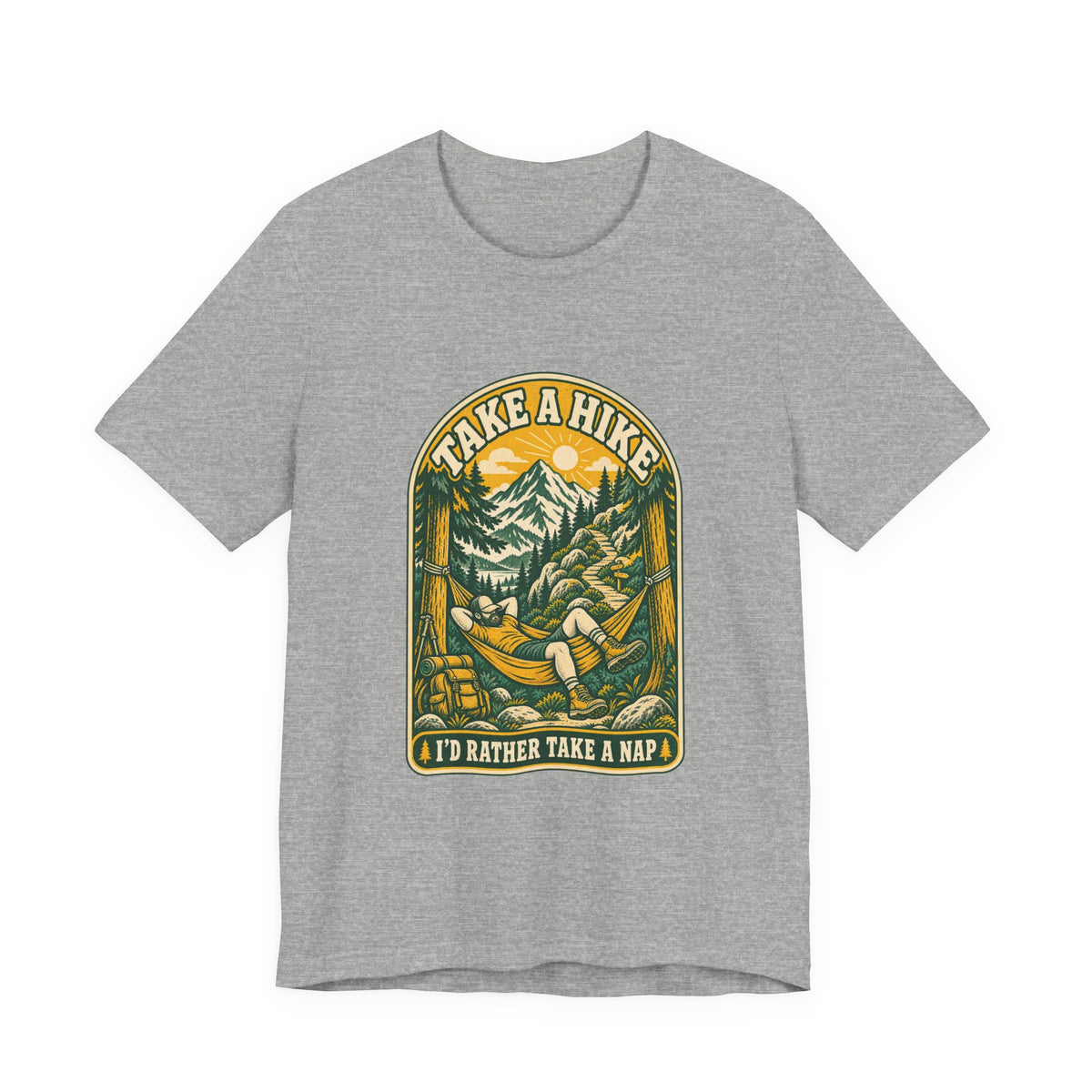 I'd Rather Take a Nap Vintage Hiking T-Shirt — Hammock Mountain Outdoors Tee