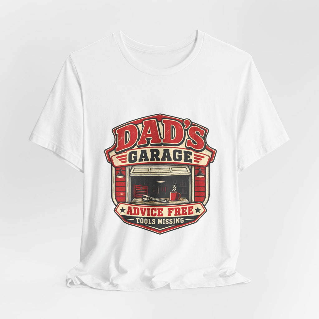 Dad’s Garage T-Shirt — Advice Free, Tools Missing Vintage Mechanic Tee