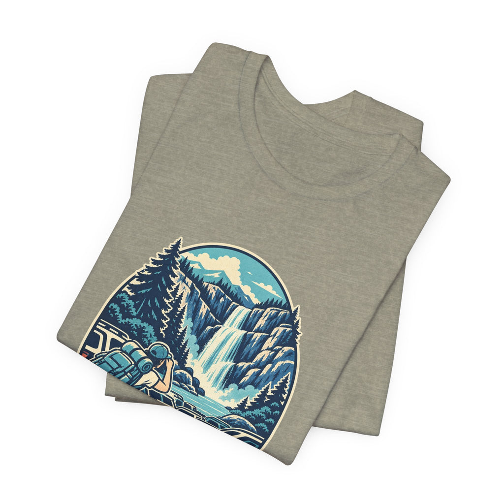 Waterfall Chaser T-Shirt — Mostly Chasing Parking Funny Road Trip Hiking Tee