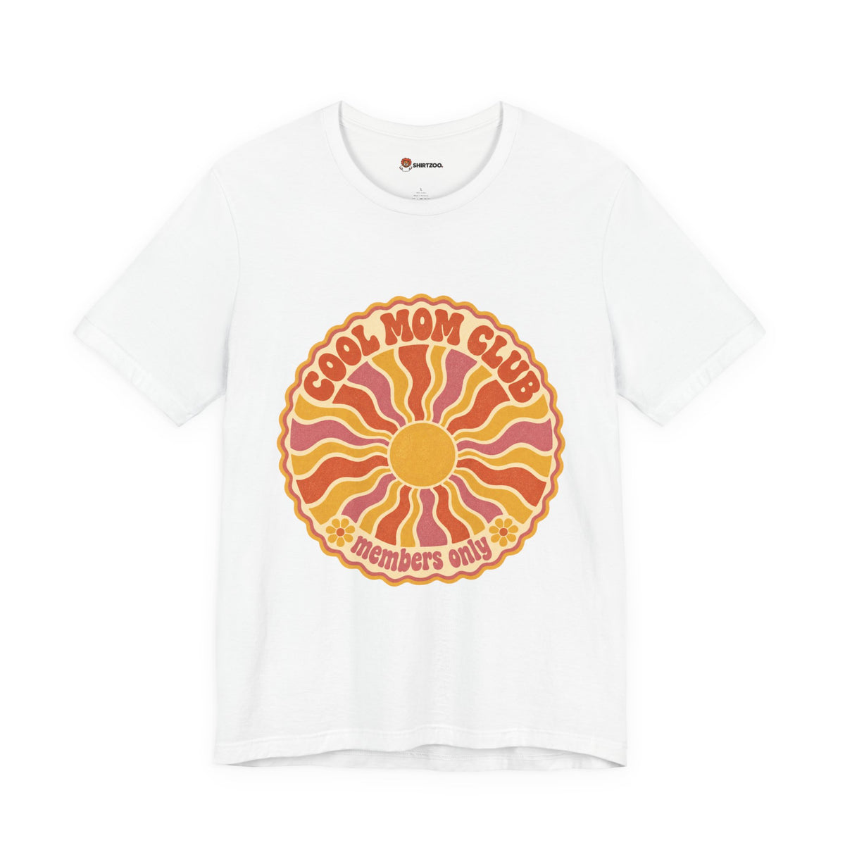 Cool Mom Club Tee — Retro Sun Graphic "Members Only" Mother's Day Shirt