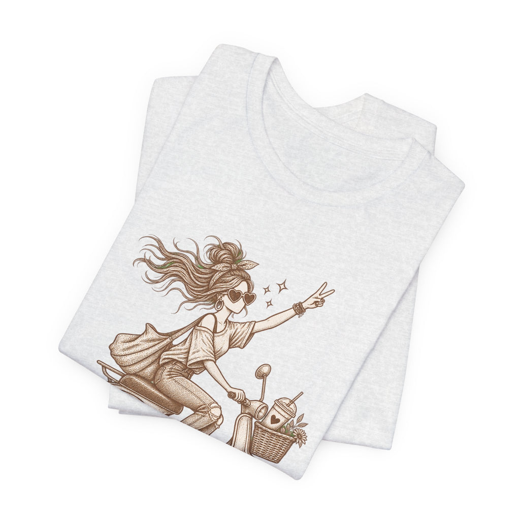 Off Duty Mom Scooter Graphic Tee — Relaxed 'Off Duty Mom' Mother's Day T‑Shirt