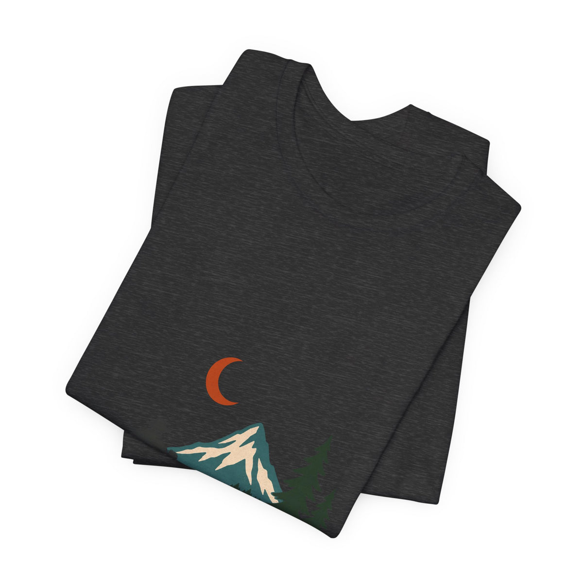 Vintage Canoe Moon T-Shirt — Mountain Lake Paddler Wilderness Tee