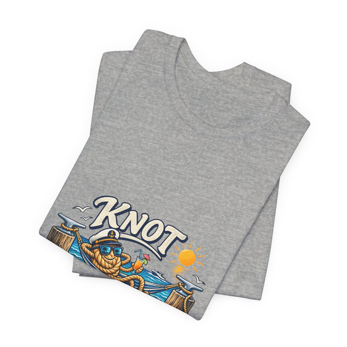 Knot Working Today Nautical T-Shirt — Funny Relaxed Sailor Beach Design