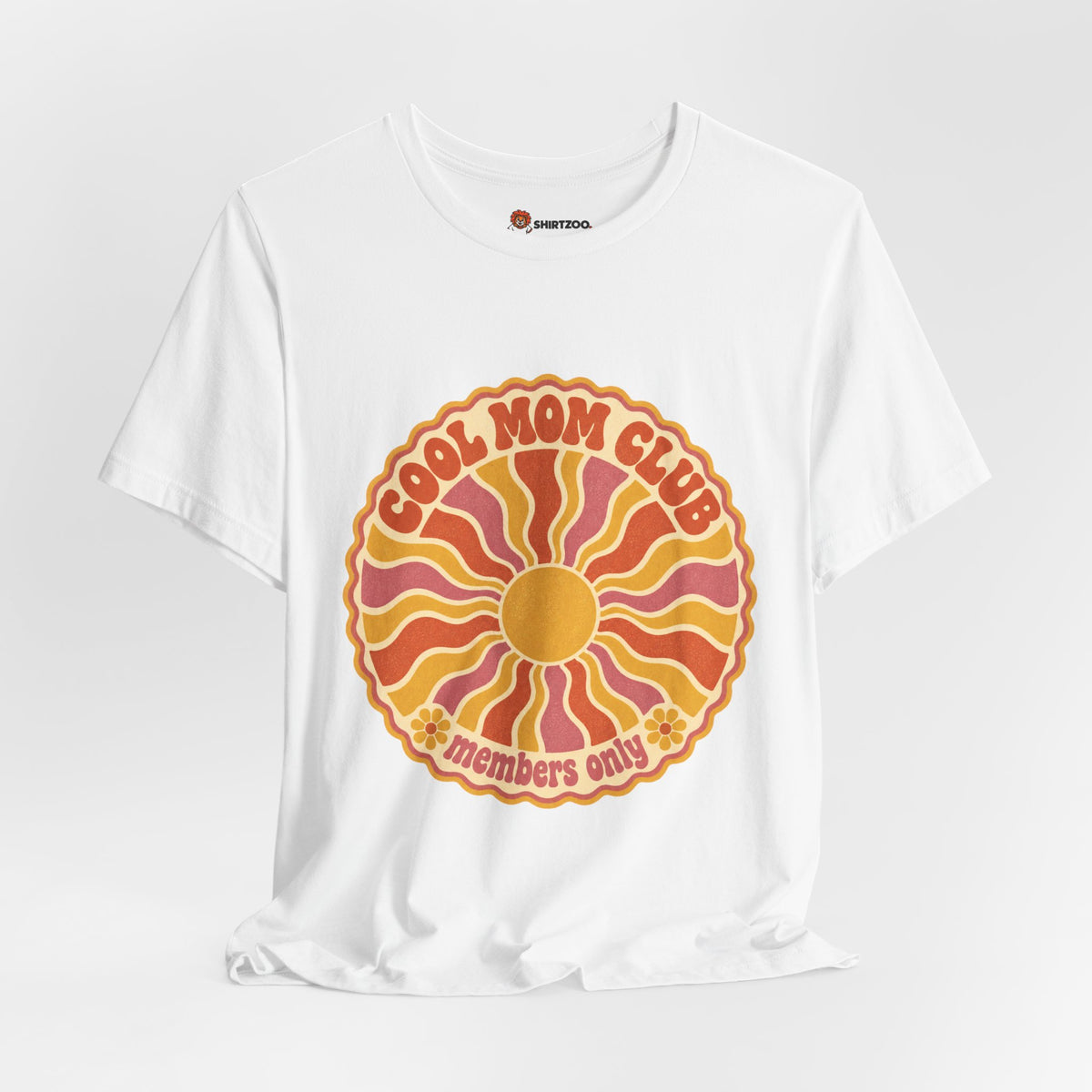 Cool Mom Club Tee — Retro Sun Graphic "Members Only" Mother's Day Shirt