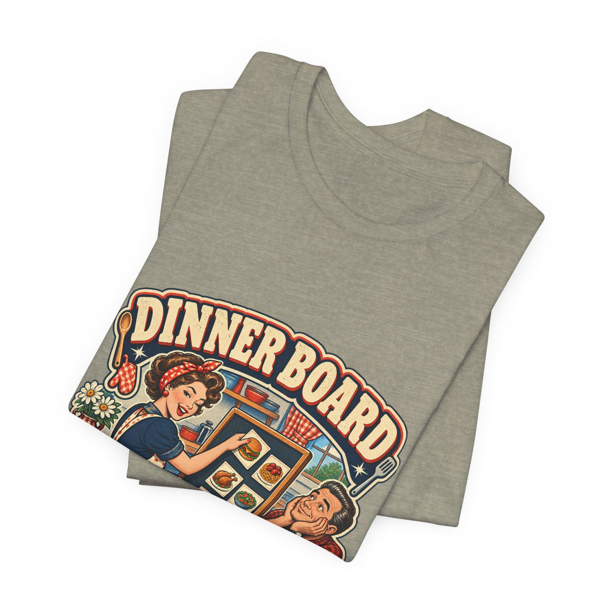 Dinner Board Menu Subject to Change Retro Vintage Food Humor T-Shirt