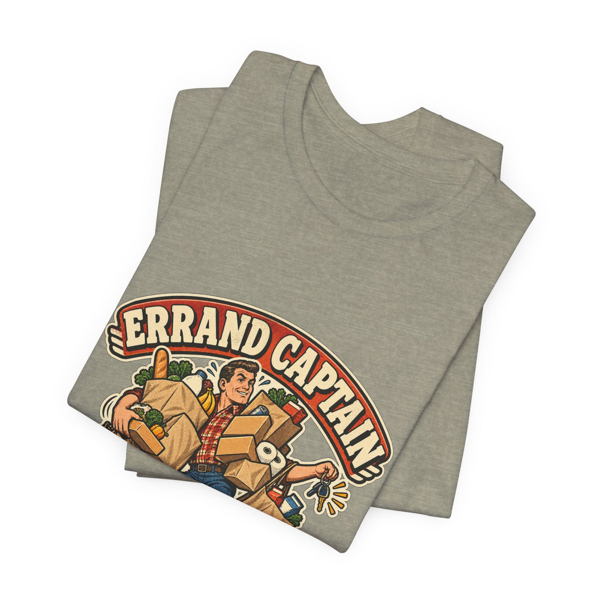 Errand Captain One Trip Maximum T-Shirt — Retro Grocery Haul Humor Tee