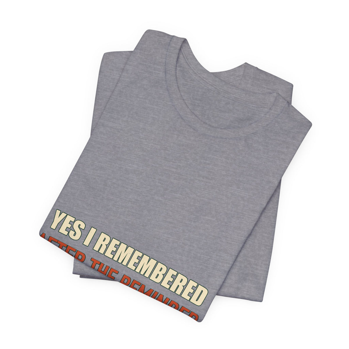 Yes I Remembered After the Reminder T-Shirt — Funny Vintage Quote Tee