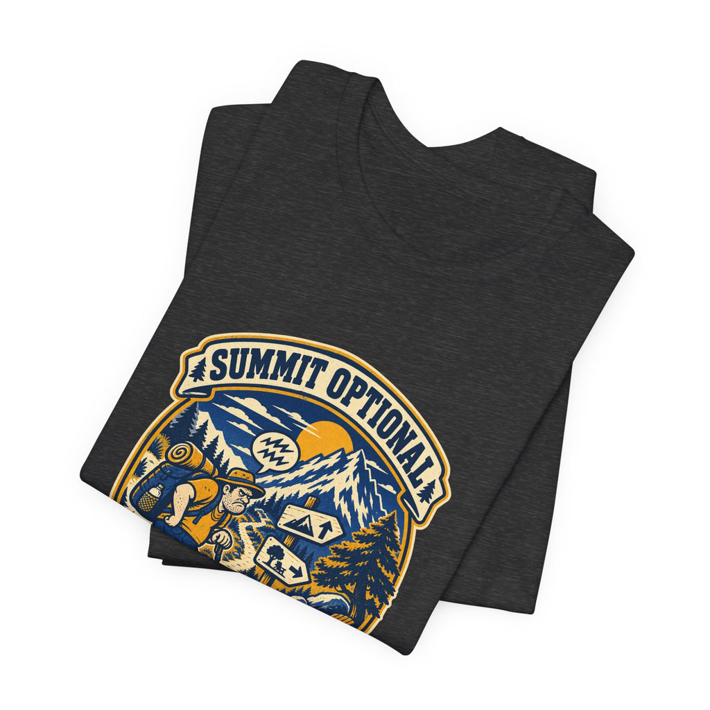 Summit Optional Complaining Mandatory T-Shirt — Funny Vintage Hiking Mountain Tee