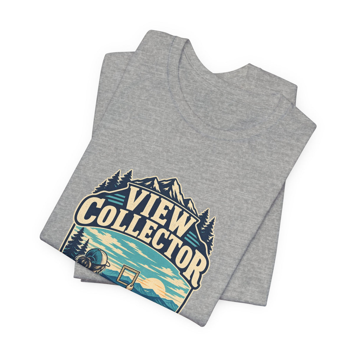 View Collector T-Shirt — No Storage Limit Mountain Lake Hiking Photographer Tee